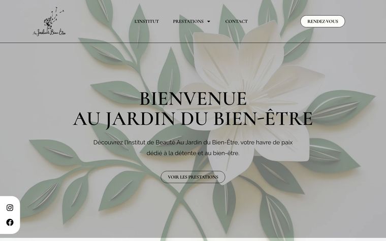 Site Au Jardin du Bien-être