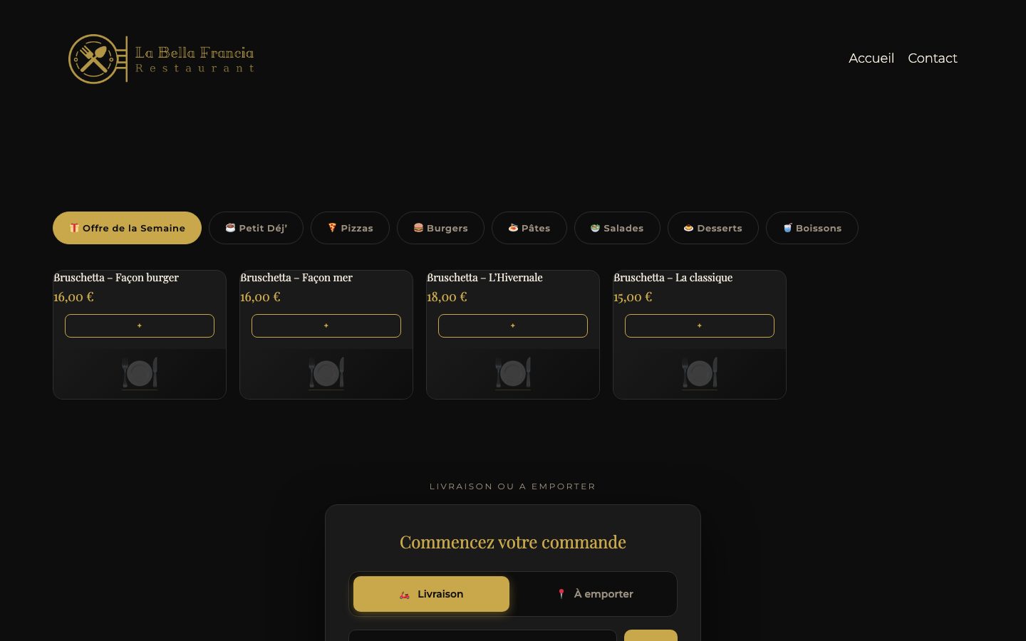 Site livré · La Bella Francia