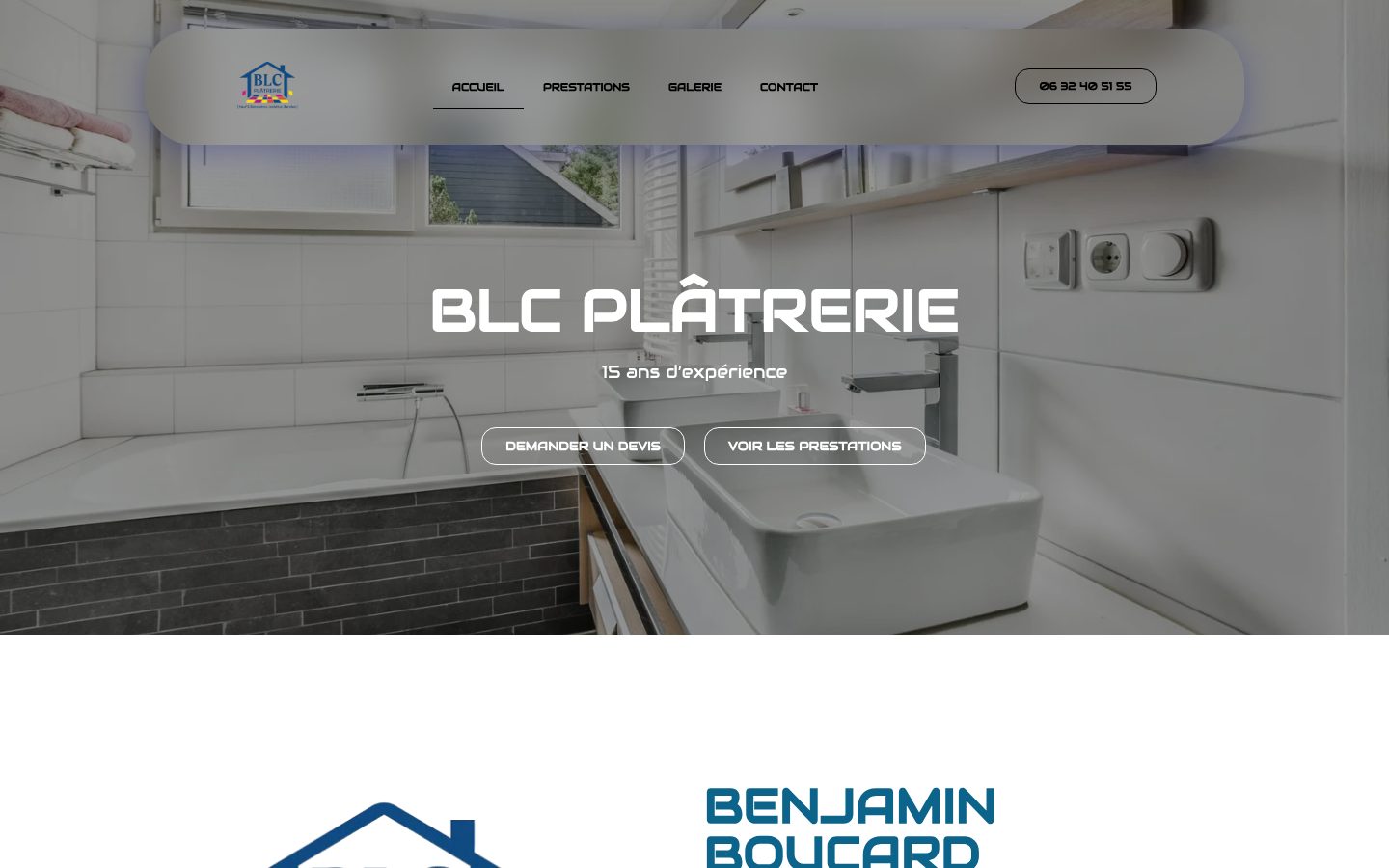 Site livré · BLC Plâtrerie